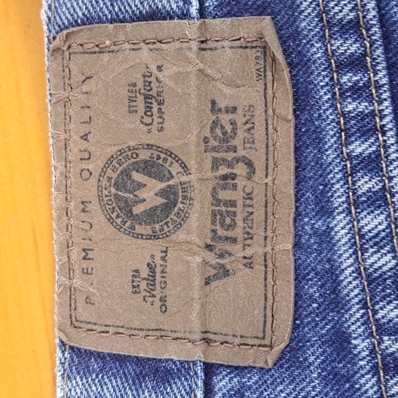 Wrangler med dark wash dad jorts summer casual size 38 inseam 10 shorts - Picture 5 of 5